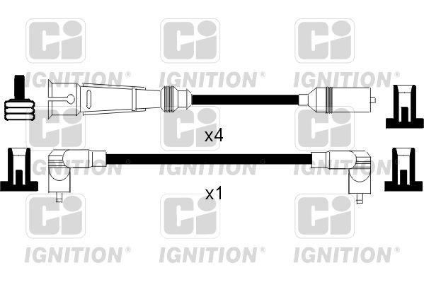 QUINTON HAZELL Комплект проводов зажигания XC828